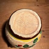 Pretty vase of Vallauris with flower pattern signed J.Massier