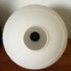 Vintage opaline and teak pendant lamp by Louis Kalff for Philips 1960