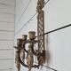 Bronze wall candle holder
