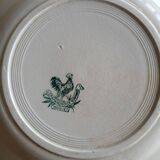 6 old Terre de fer flat plates