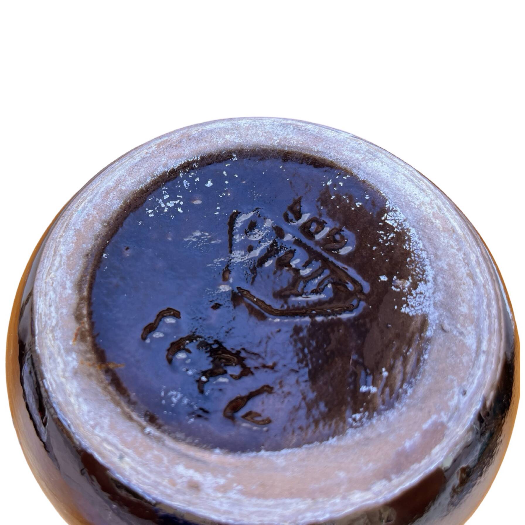 Strehla Keramik fat lava ceramic vase, Germany, 1960s.