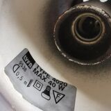 A blue minimalist hanging lamp from Lyfa Denmark 1980s.