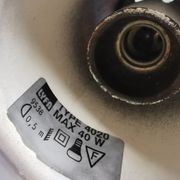 Une lampe suspendue minimaliste bleue de Lyfa Danemark des années 1980.