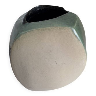 Signed glazed ceramic vase