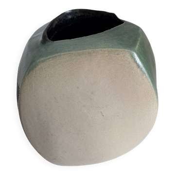 Signed glazed ceramic vase