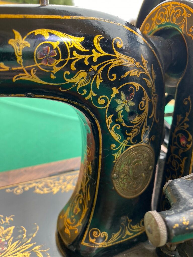 Ornate German sewing machine from the 19th century