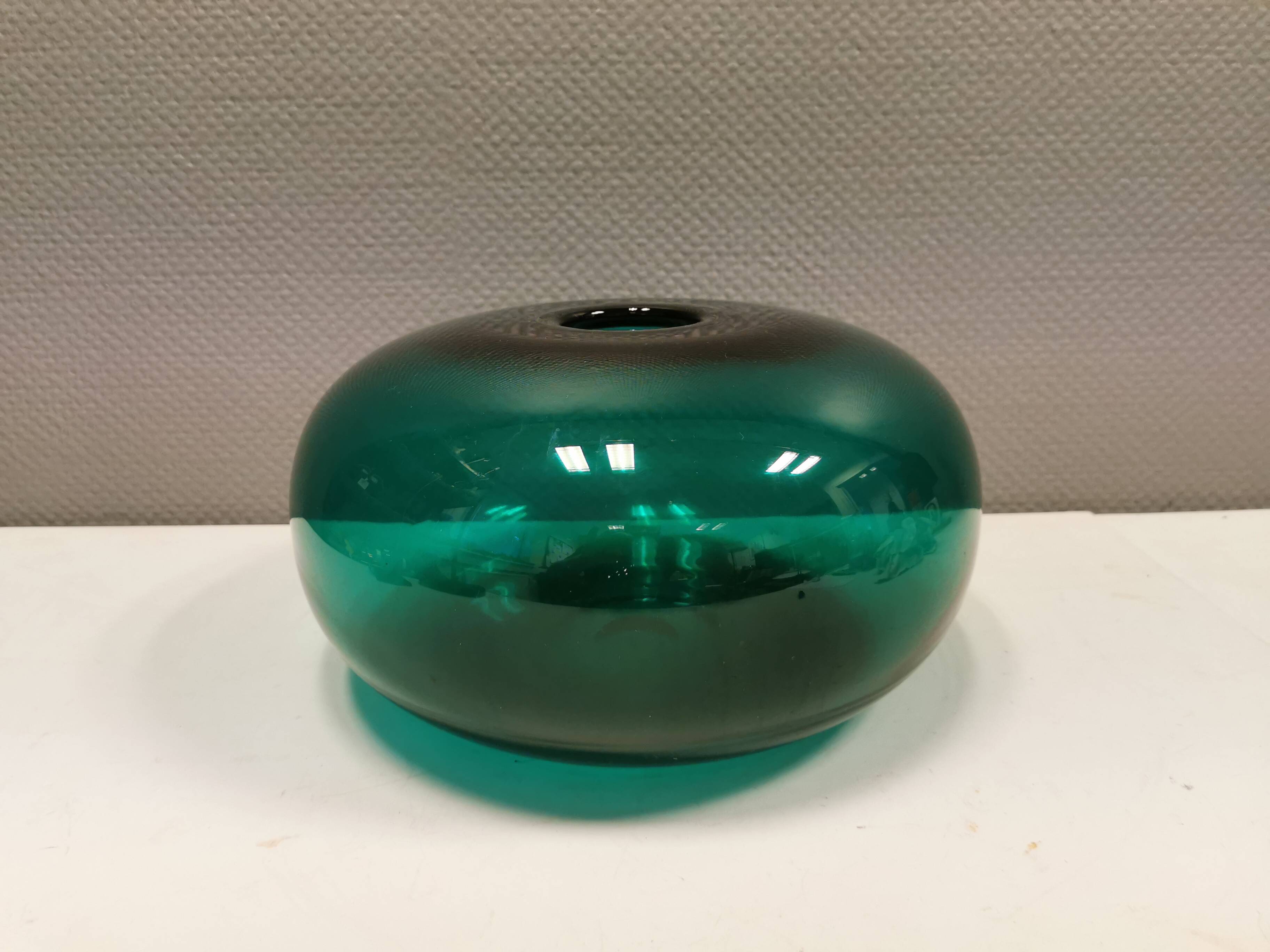 Vintage emerald green vase from Swedish Ikea 1990s.