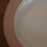 6 vintage rose gold Villeroy & Boch soup plates