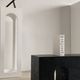 Bench in solid monoxyl wood, carved base in 3 arches - Black color