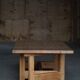 Modern Danish brutalist extendable dining table in pine, Tage Poulsen, 1970s.