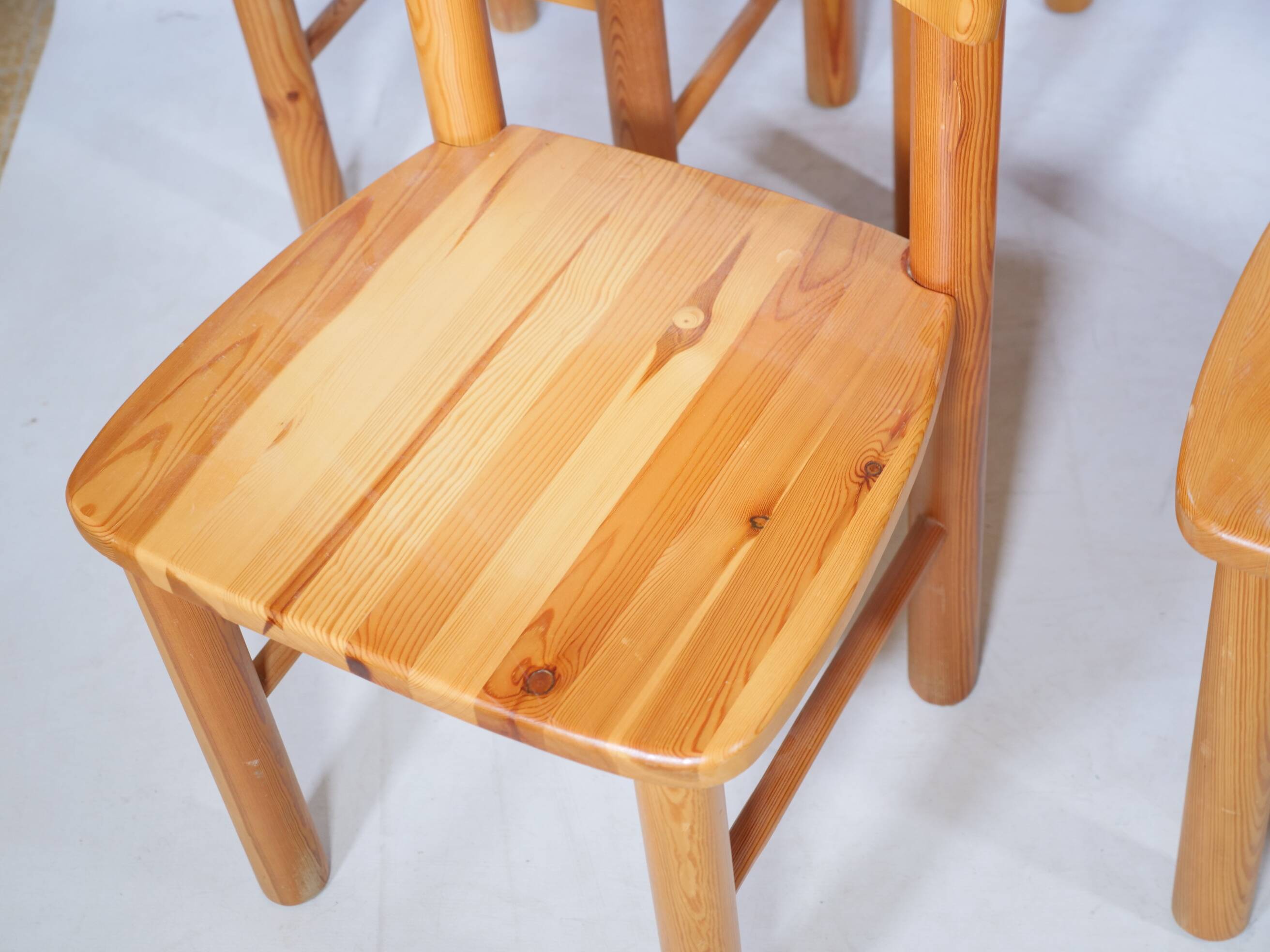 Rainer Daumiller Dining Chairs Pine Wood 1970s