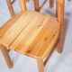 Chaises de salle à manger en bois de pin Rainer Daumiller années 1970