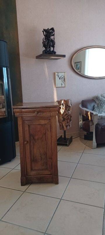 Rare console table / somno in solid walnut (19th century) – charm & raw authenticity