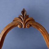 Old carved wooden mirror - 70 cm