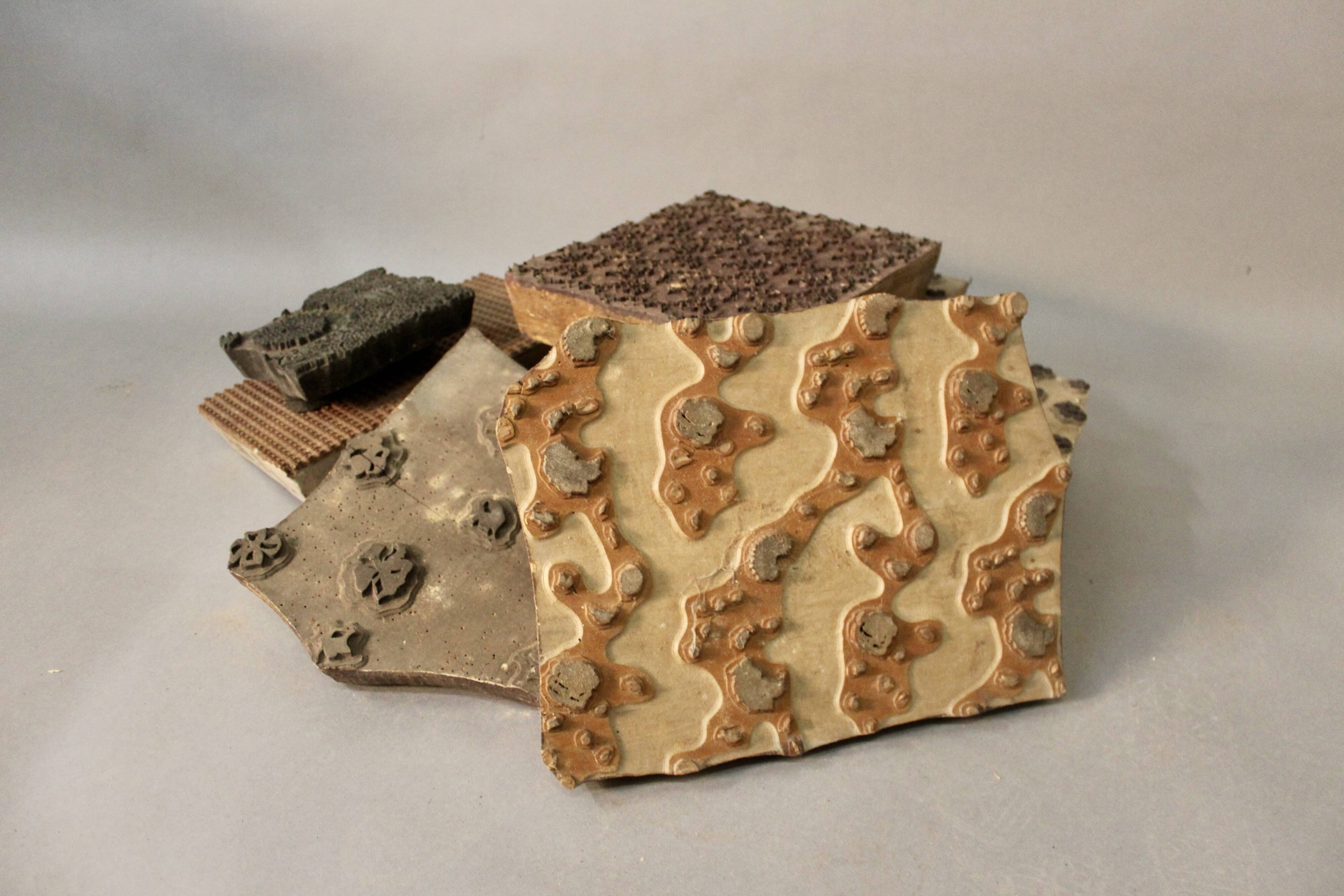 Set of 8 printing plates XIXth