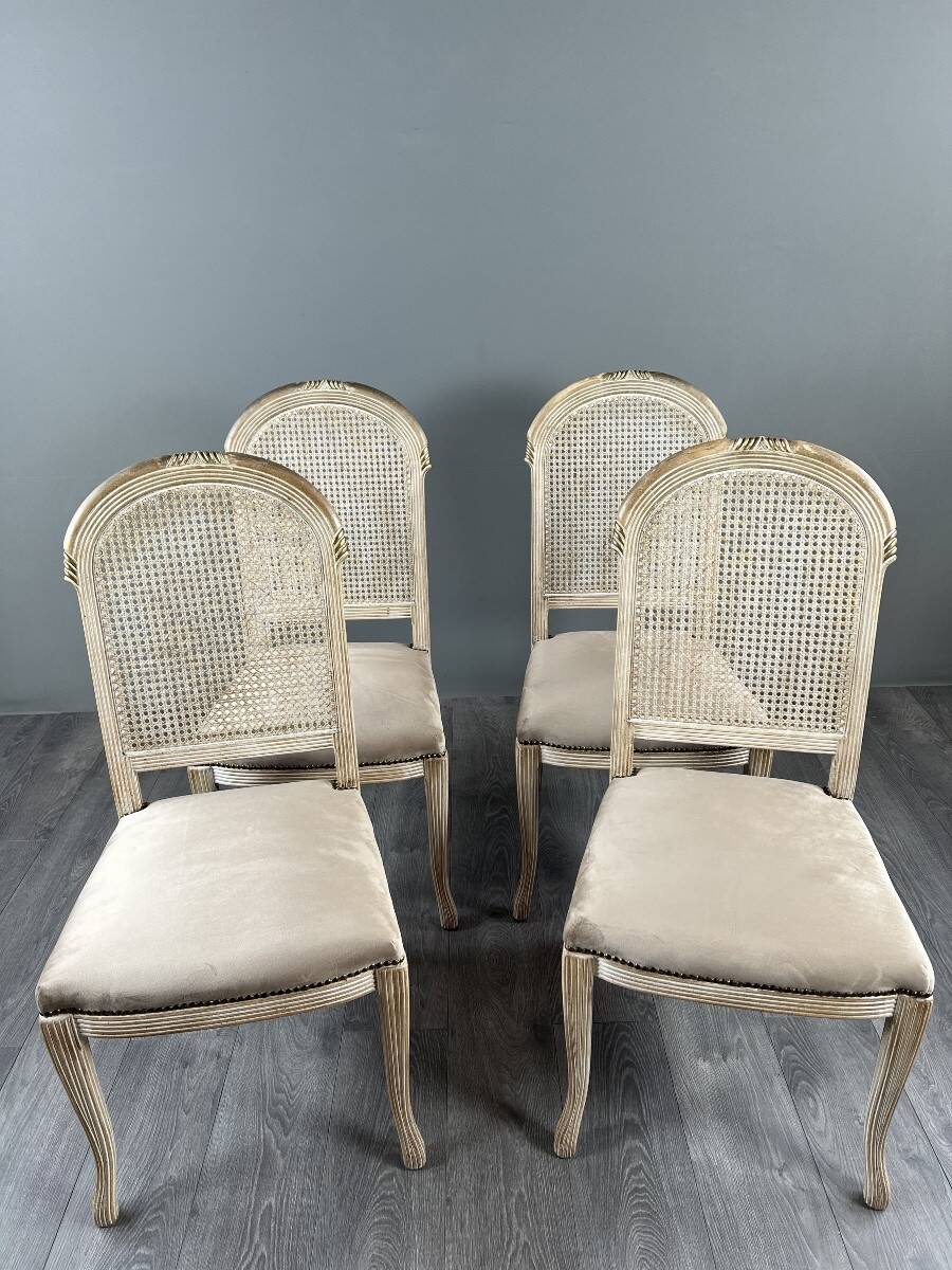 Set of four chairs, 20th Century