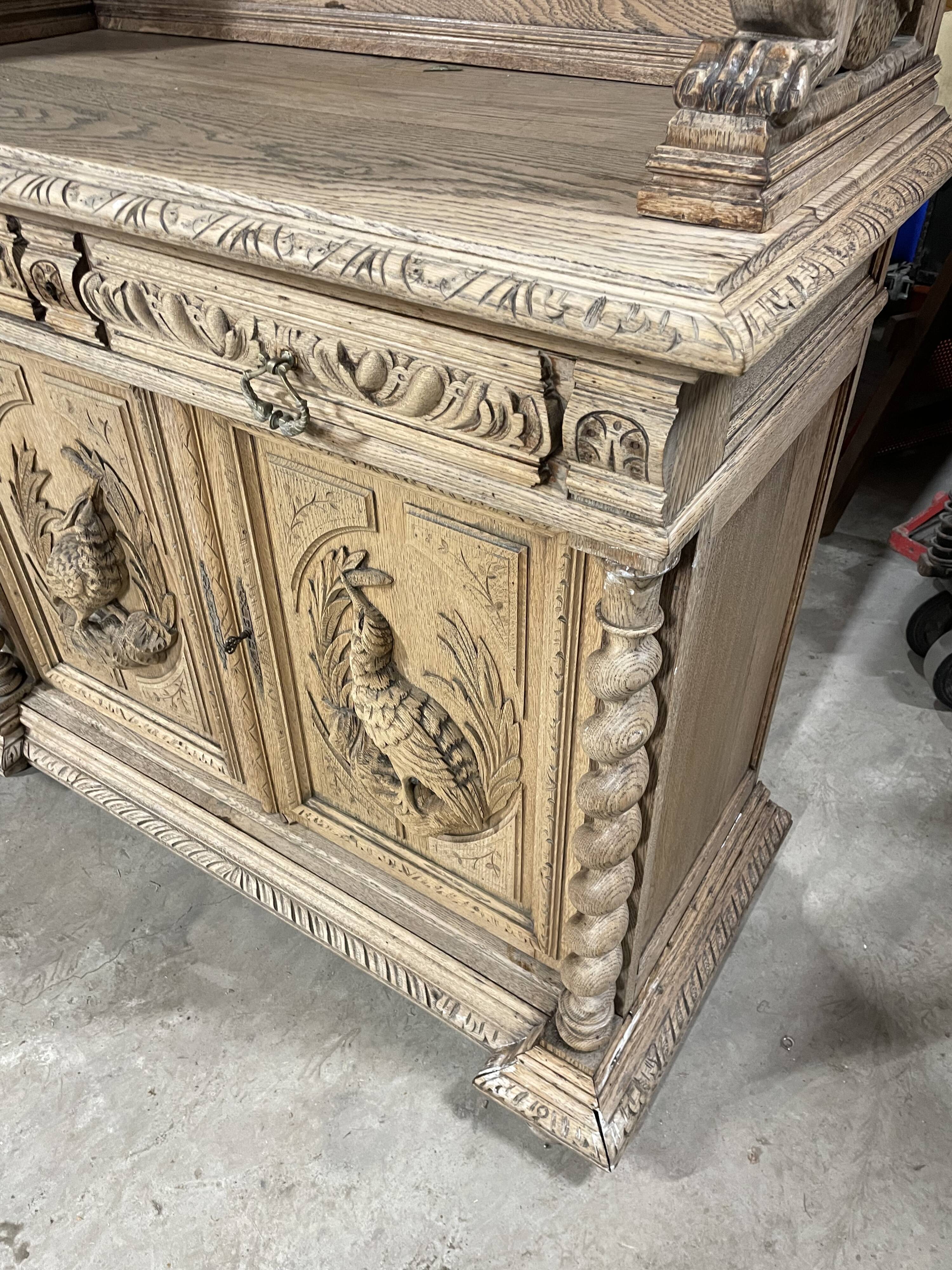 Hunting buffet with 2 bodies