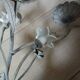 Antique chandelier in cast iron/metal and porcelain