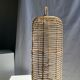 Large lantern-shaped rattan pendant lamp H50 D24
