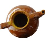 Orjol ancien français à glaçure orange foncé, provenant du Languedoc