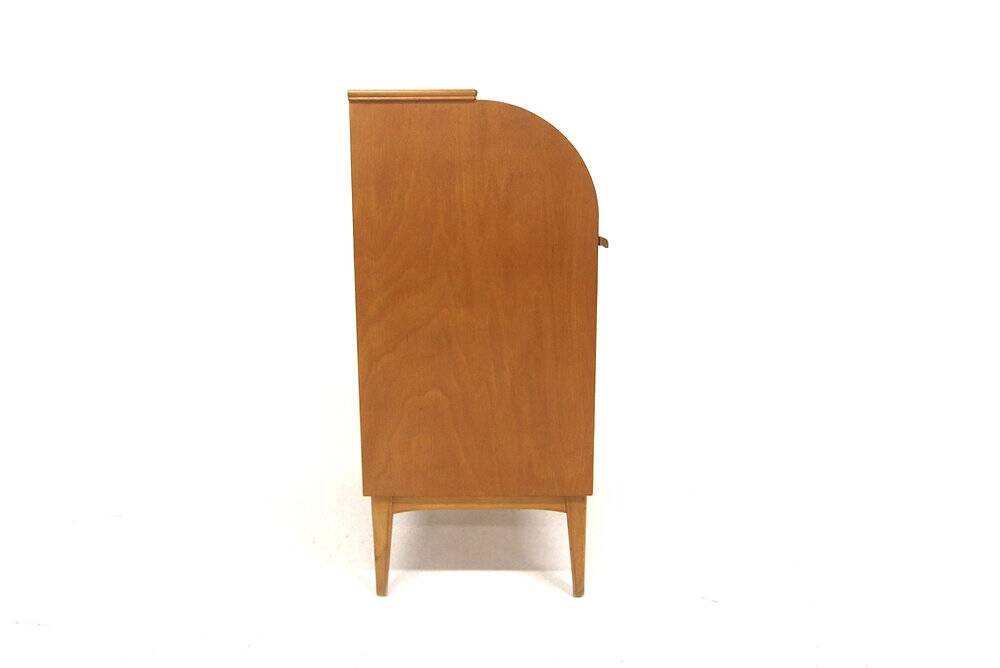 Scandinavian secretary in elm, Swedish modern, Sweden, 1940.