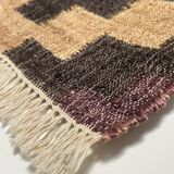 120 x 180 cm - tapis kilim en coton jute