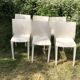 Chaises blanches Slick Slick Philippe Starck XO Design années 80