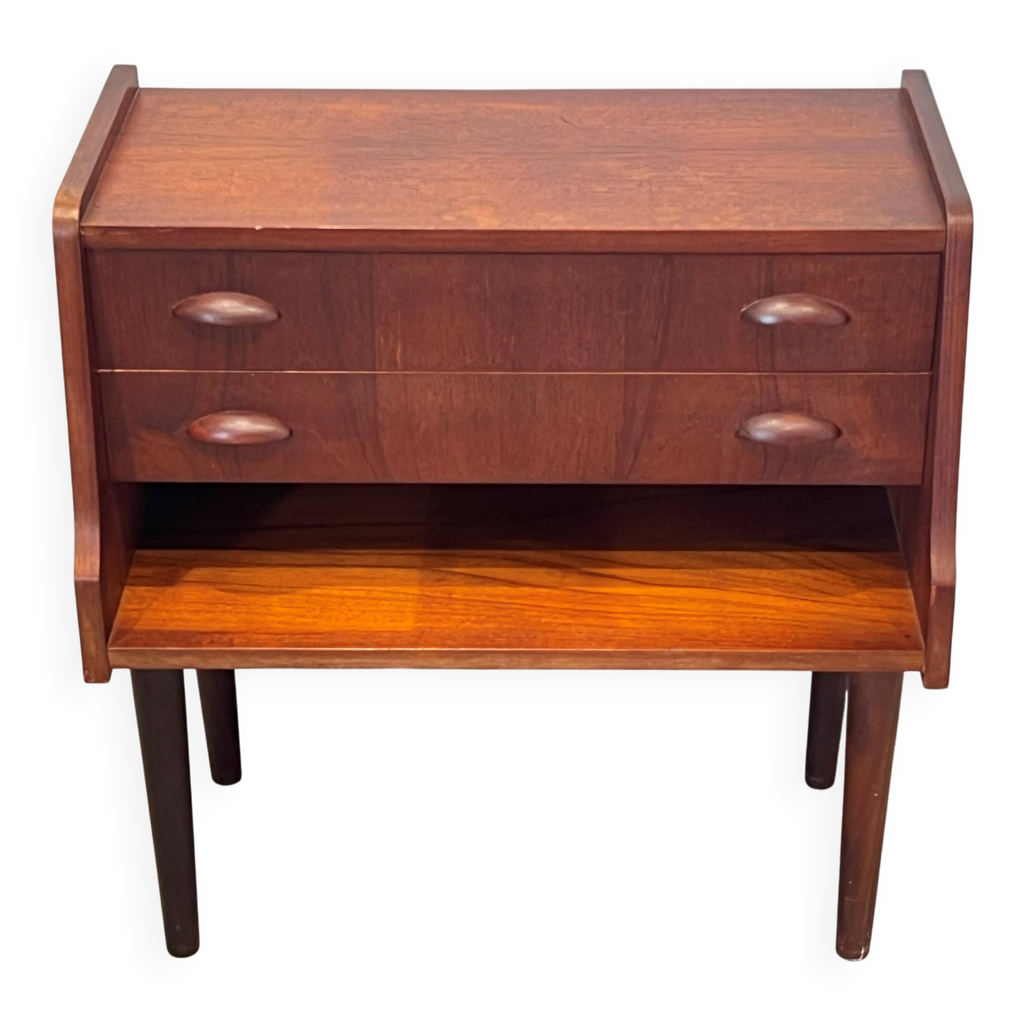 Scandinavian teak chest of drawers from the 1960s, Denmark.