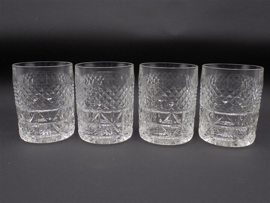 4 whisky glasses