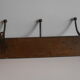 Patere porte manteaux chapeaux fonte bois art deco