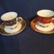 Two pretty cups and saucers porcelain Markleuthen Bavaria.
