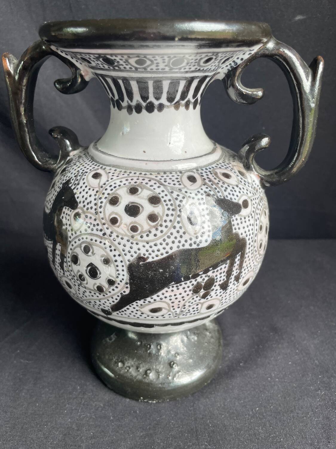 Nabeul vase, signed Tunisia, 1960s