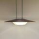 Suspension italienne moderne OVNI en cuivre et Murano, Foscarini 1980