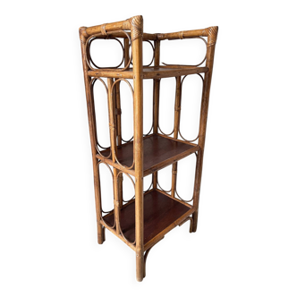 VINTAGE RATTAN BOOKSHELF