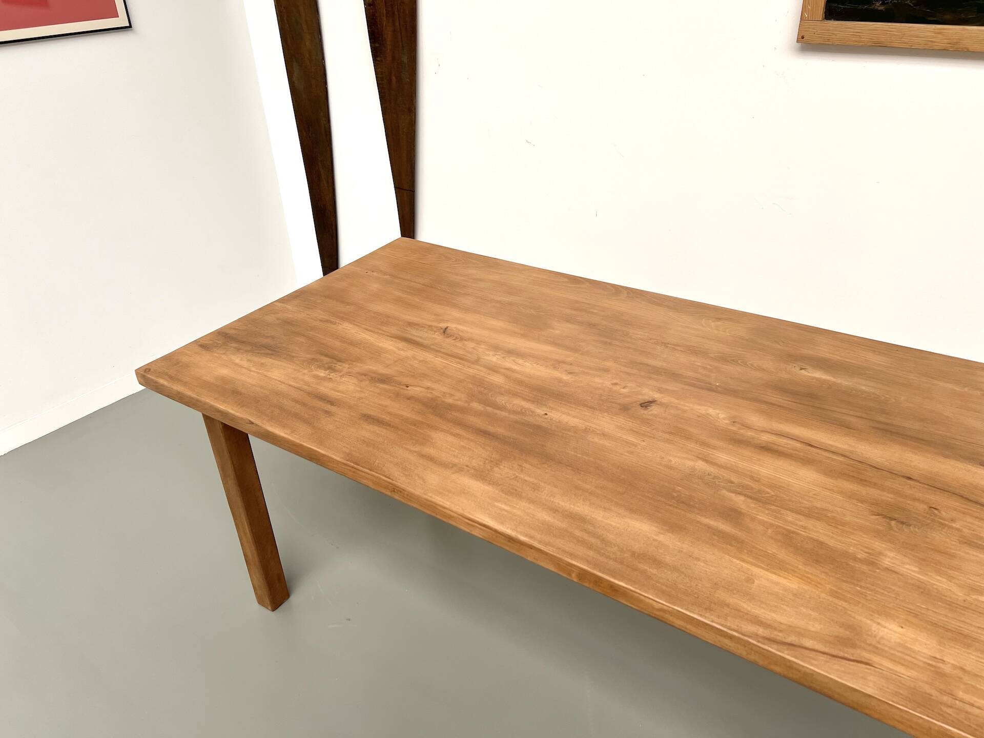 Solid beech farmhouse table