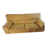 Canaper cuir jaune