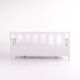 Swedish bench – grey painted – antique – painted pine – c. 1860s