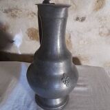Large pewter pitcher