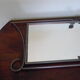 Designer mirror with gray metal surround 89x37cm