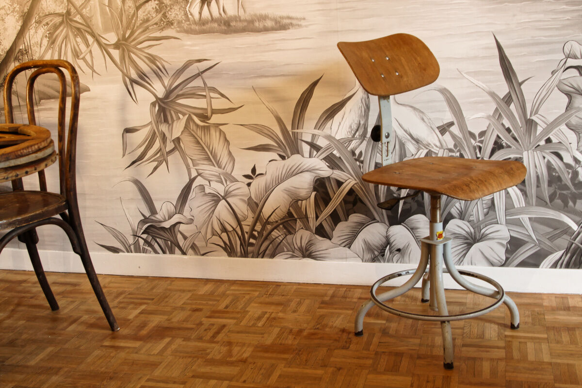 Swivel industrial chair bao