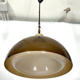Mid-century modern pair of plexiglass chandelier by Candle