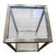 Brass and glass table