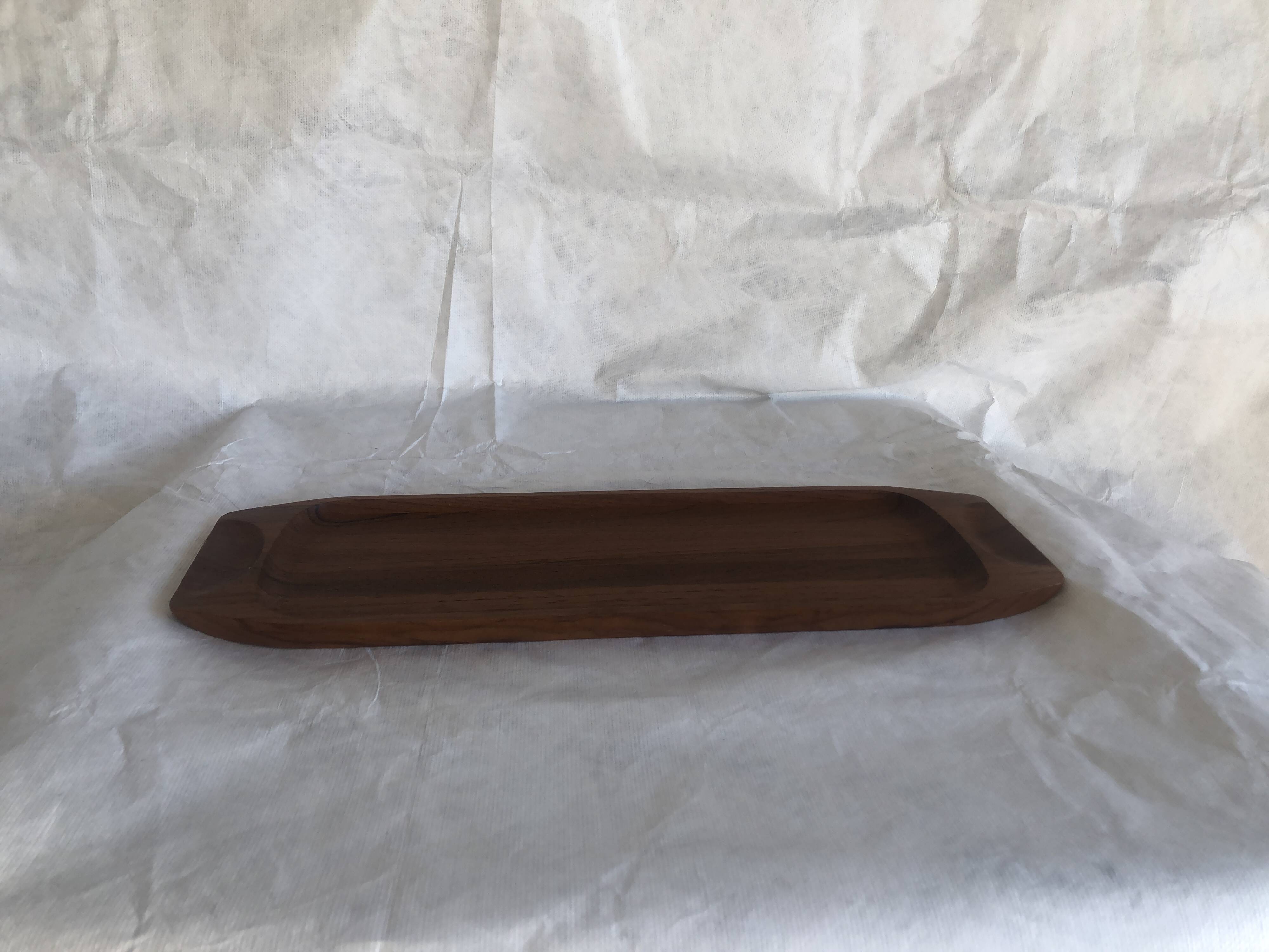 plateau en teck vintage , design scandinave