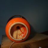 Orange ceramic lamp from the 70s