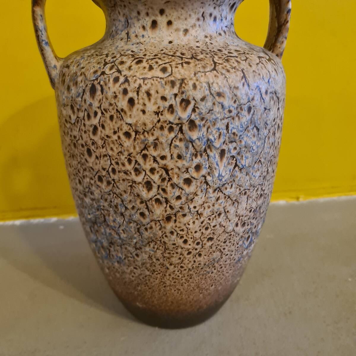 West Germany Fat Lava Vase From Scheurich, 1980s