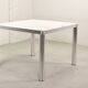 Artifort Dutch Design White Marble & Aluminium Dining Table by Kho Liang
