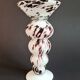 Vide-poche & Bougeoir Murano – Blanc tacheté brun