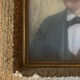 Portrait of a man with a moustache – Original 19th-century pastel – Stucco frame