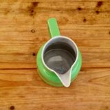 Vintage green earthenware pitcher