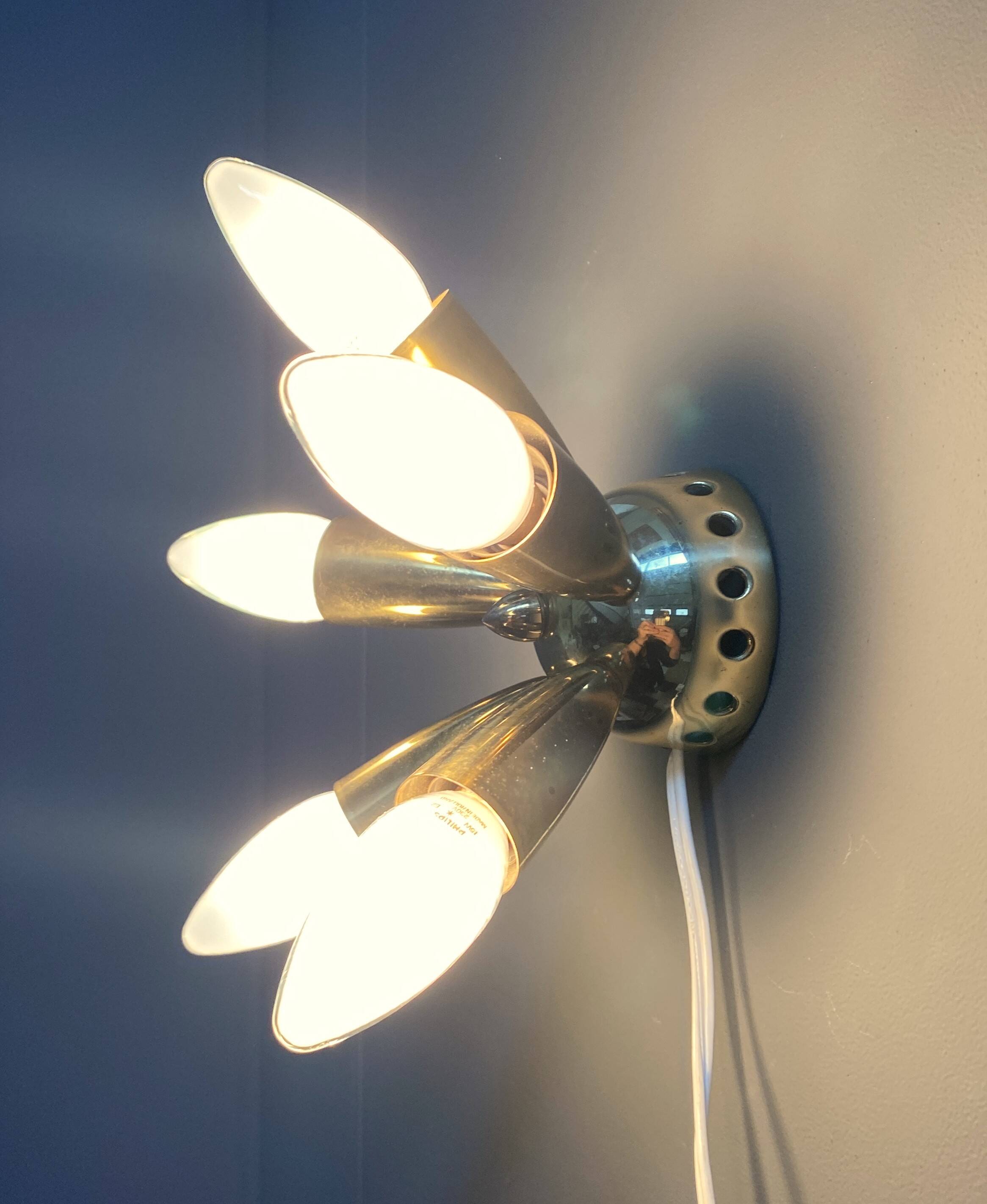 Wolfgang Tumpel ceiling / wall lamp 1960s